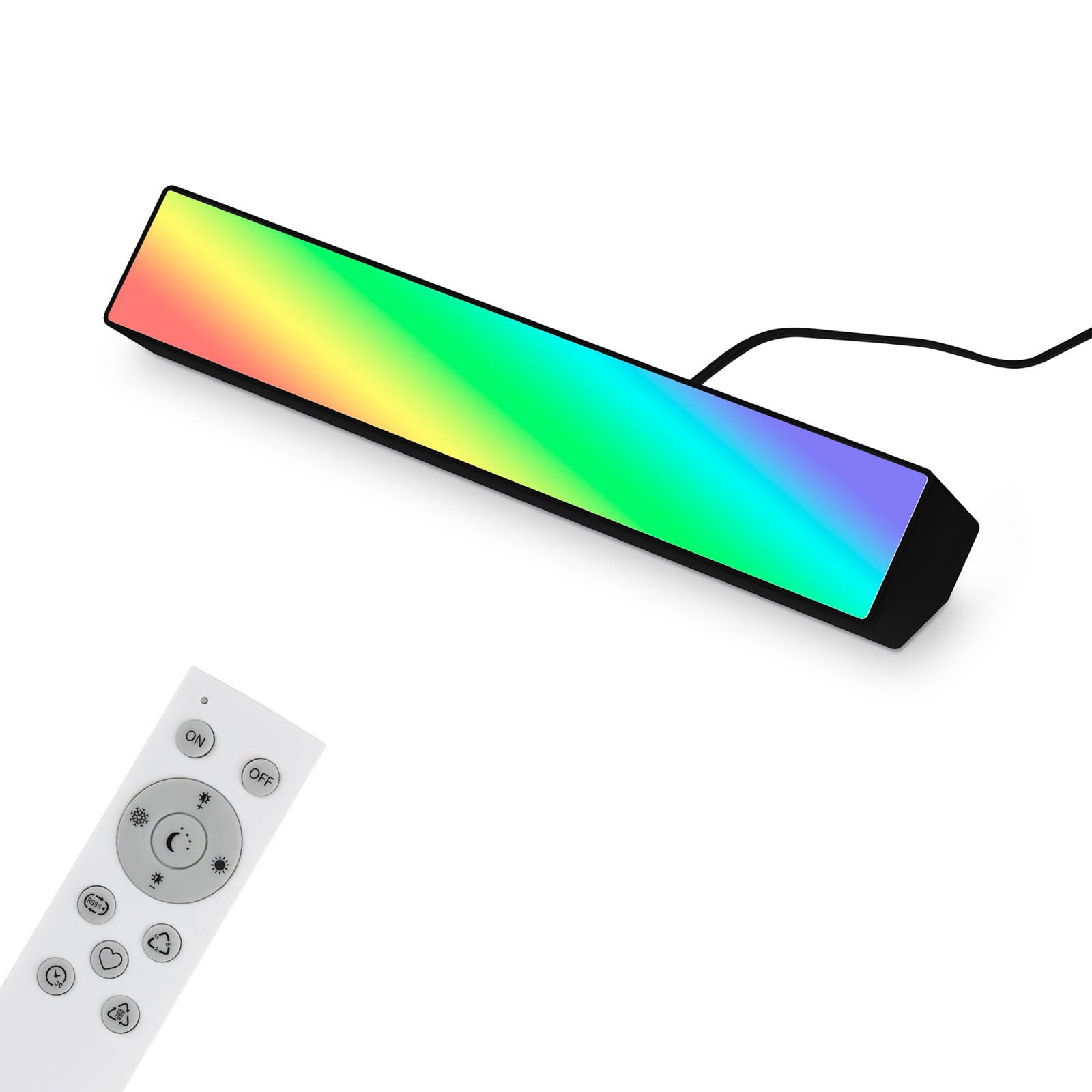 LED fali mosó Muro S, CCT, RGB, dimmelhető, fekete