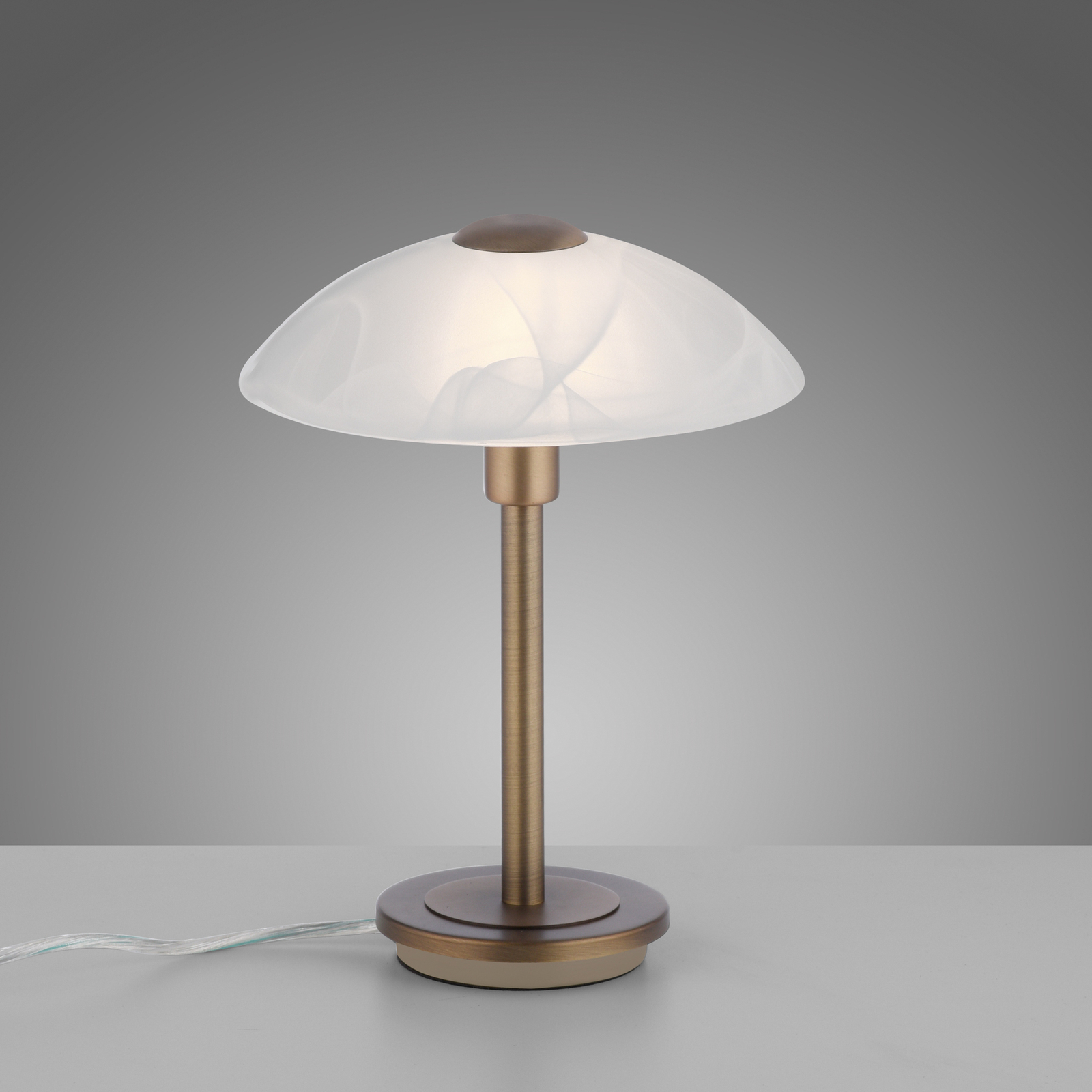 Paul Neuhaus Enova lampa stołowa, stary mosiądz