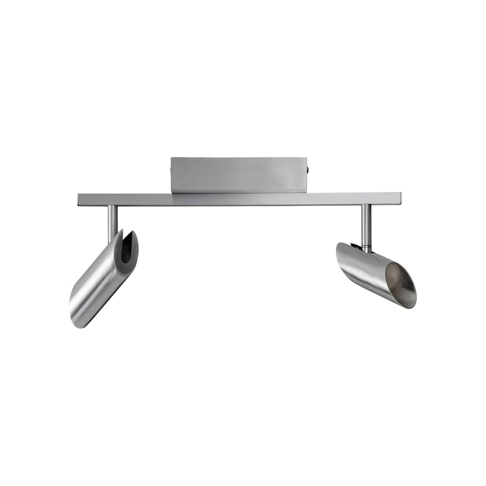 LED-Deckenstrahler Risell, Länge 35 cm, aluminiumfarben