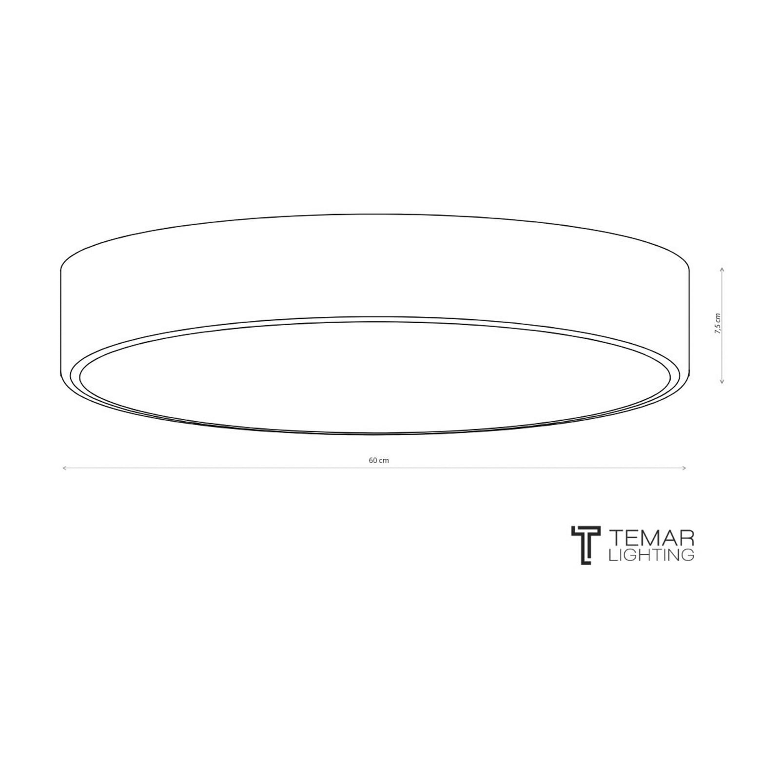 Deckenleuchte Cleo 600, Ø 60 cm grau