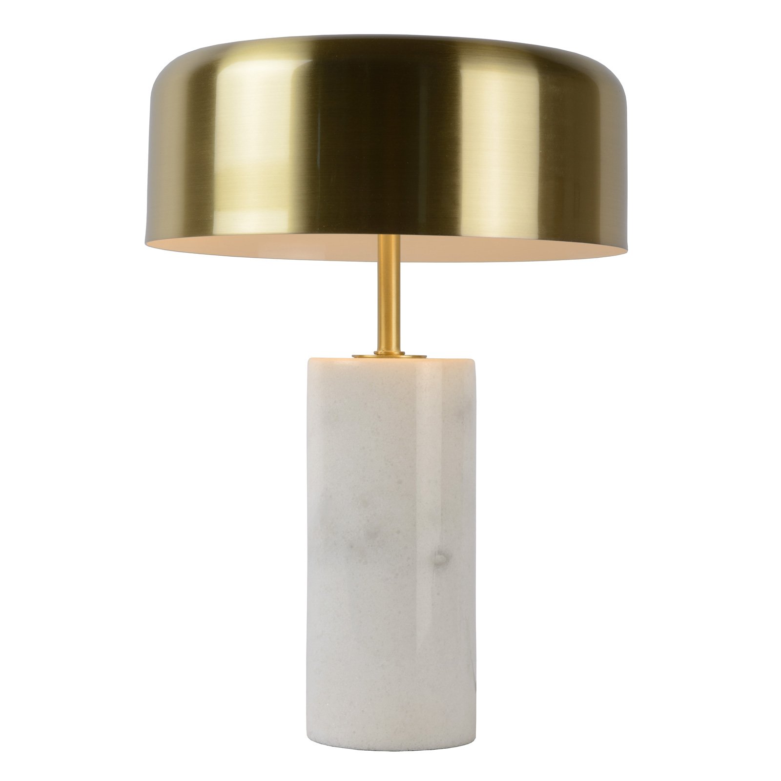 Mirasol lámpara de mesa de mármol blanco