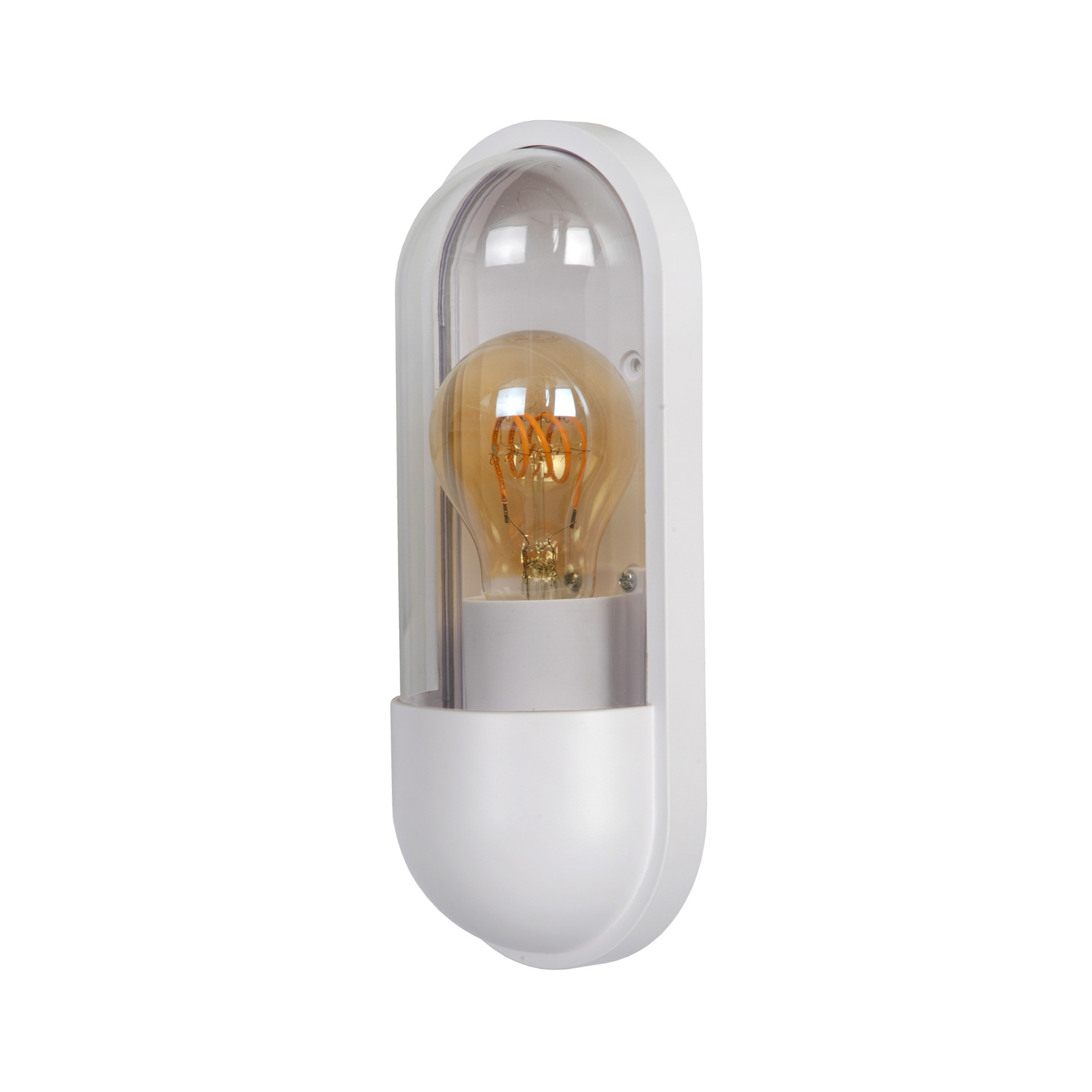 Capsule vanjska zidna svjetiljka, prozirno/bijela