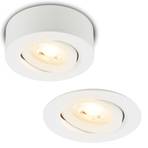 Desi luci da incasso a LED, bianco, Ø9cm, dimmerabile, 3000K