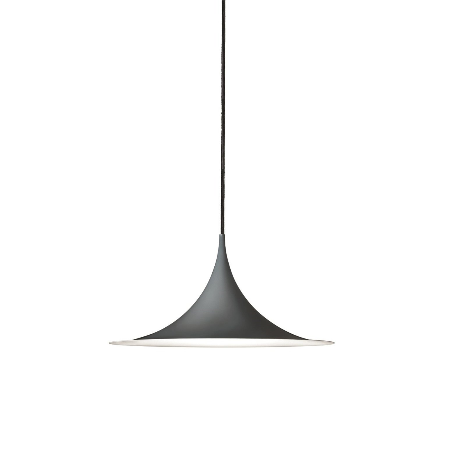 Semi Závěsná Lampa ø47 Gloss Anthracite Grey - GUBI