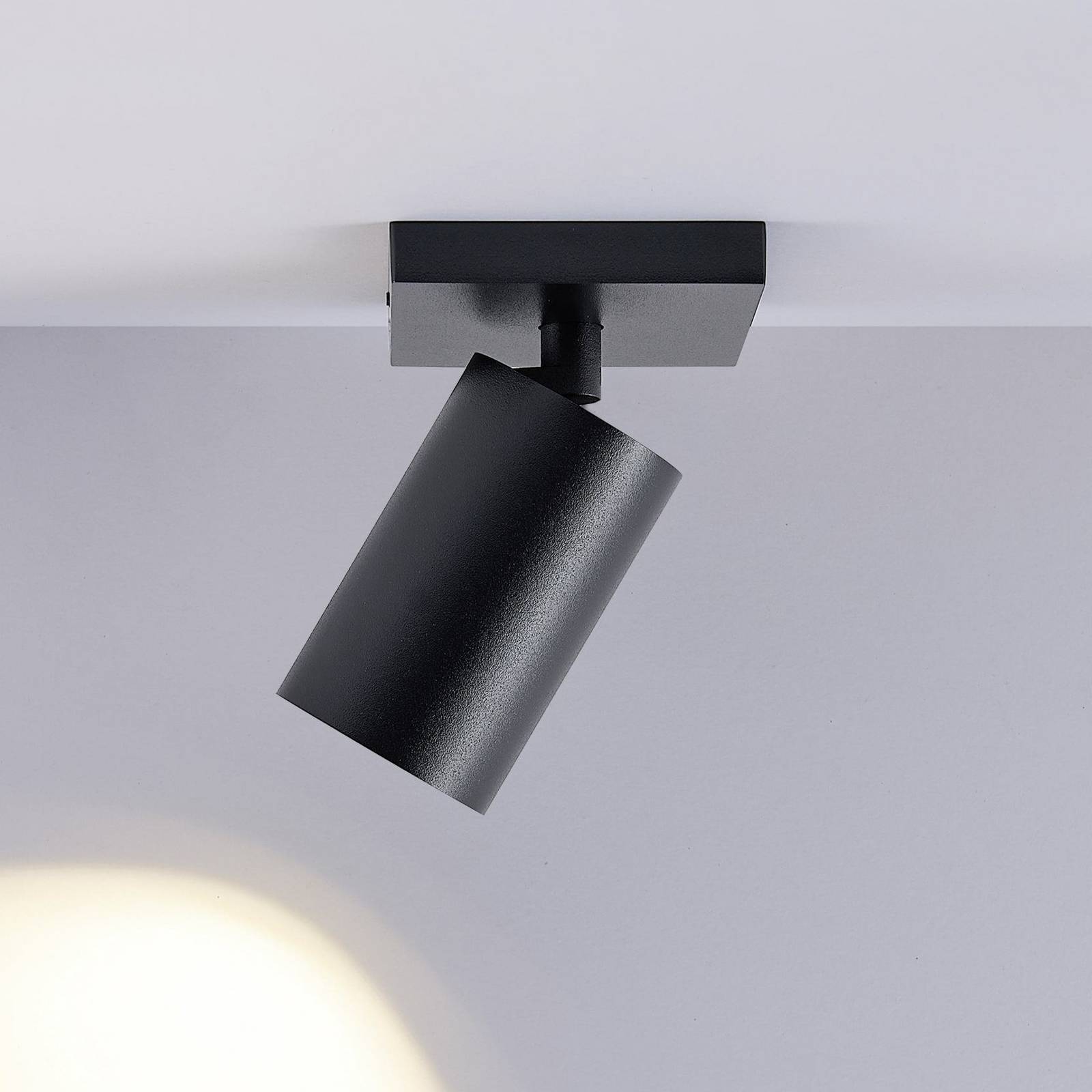 Deckenspot CAN TILT, schwarz, 11 x 9 cm, 1-flg., Metall GU10 günstig online kaufen