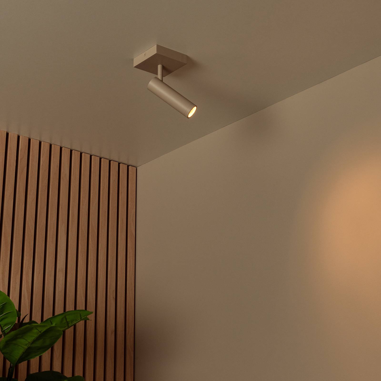 Deckenstrahler Grado, Länge 10 cm, taupe, Metall günstig online kaufen