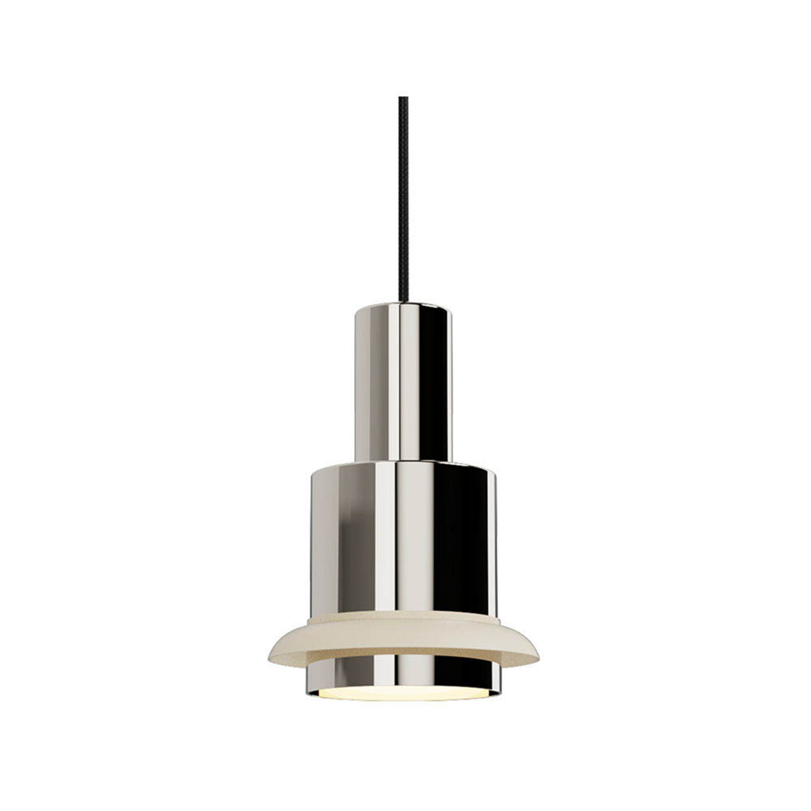 Chaumont Pendelleuchte Ø19xH28 Nickel/White - DCW