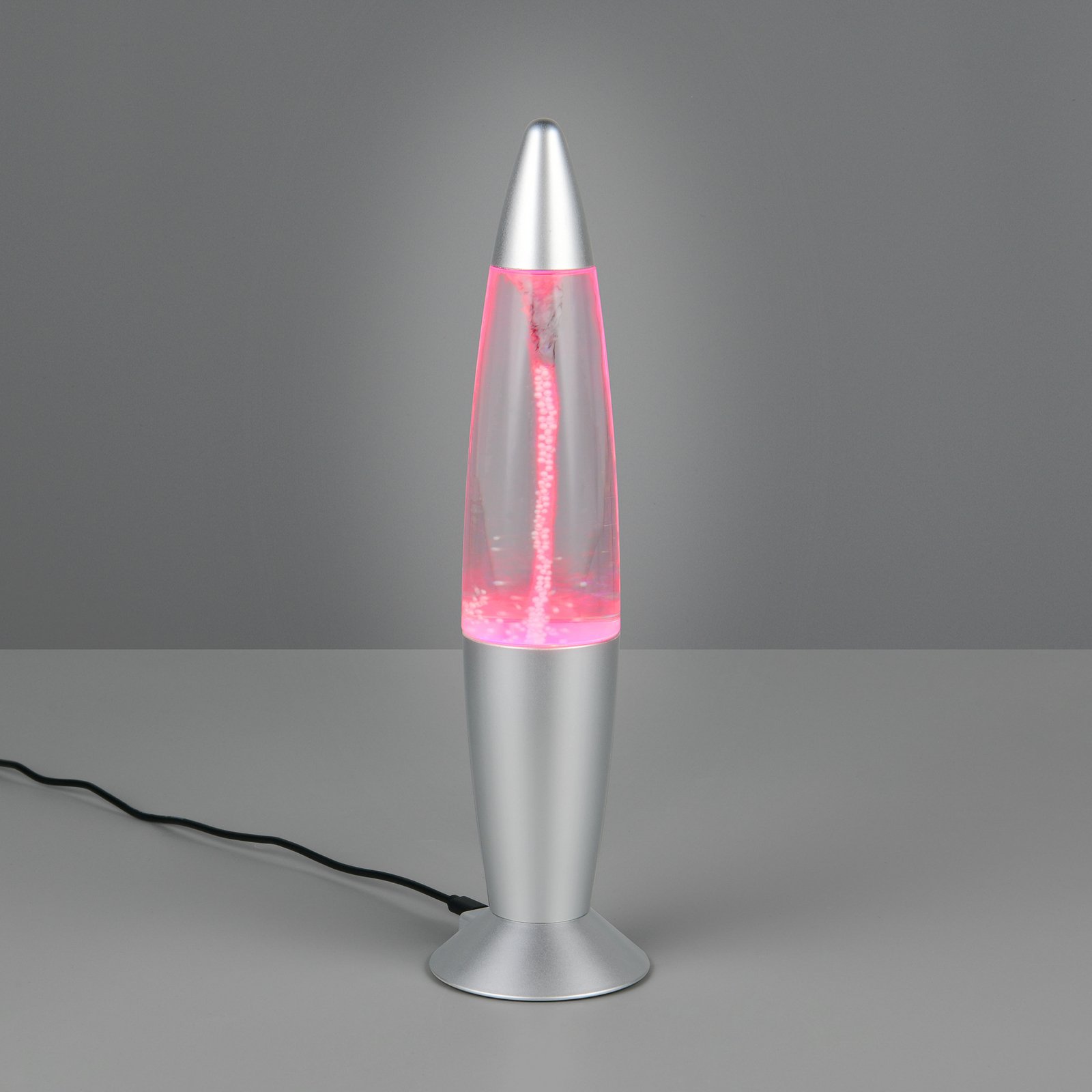 LED-bordslampa Holly, titanfärgad, höjd 35 cm, RGB, USB