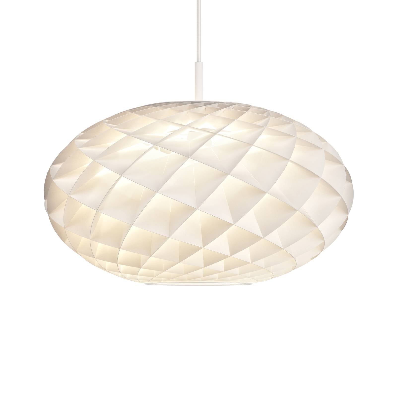 Louis Poulsen Patera Oval LED white Ø 50cm 2,700K, for Living / Dining Room, PVC, polycarbonate, aluminium, 42 W, H: 36 cm