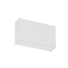 Aplique de pared LED Box W2 bi-emisión, W 14 cm, blanco, 2700 K