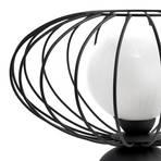 Lampa stołowa Kronos z czarnym kloszem klatkowym