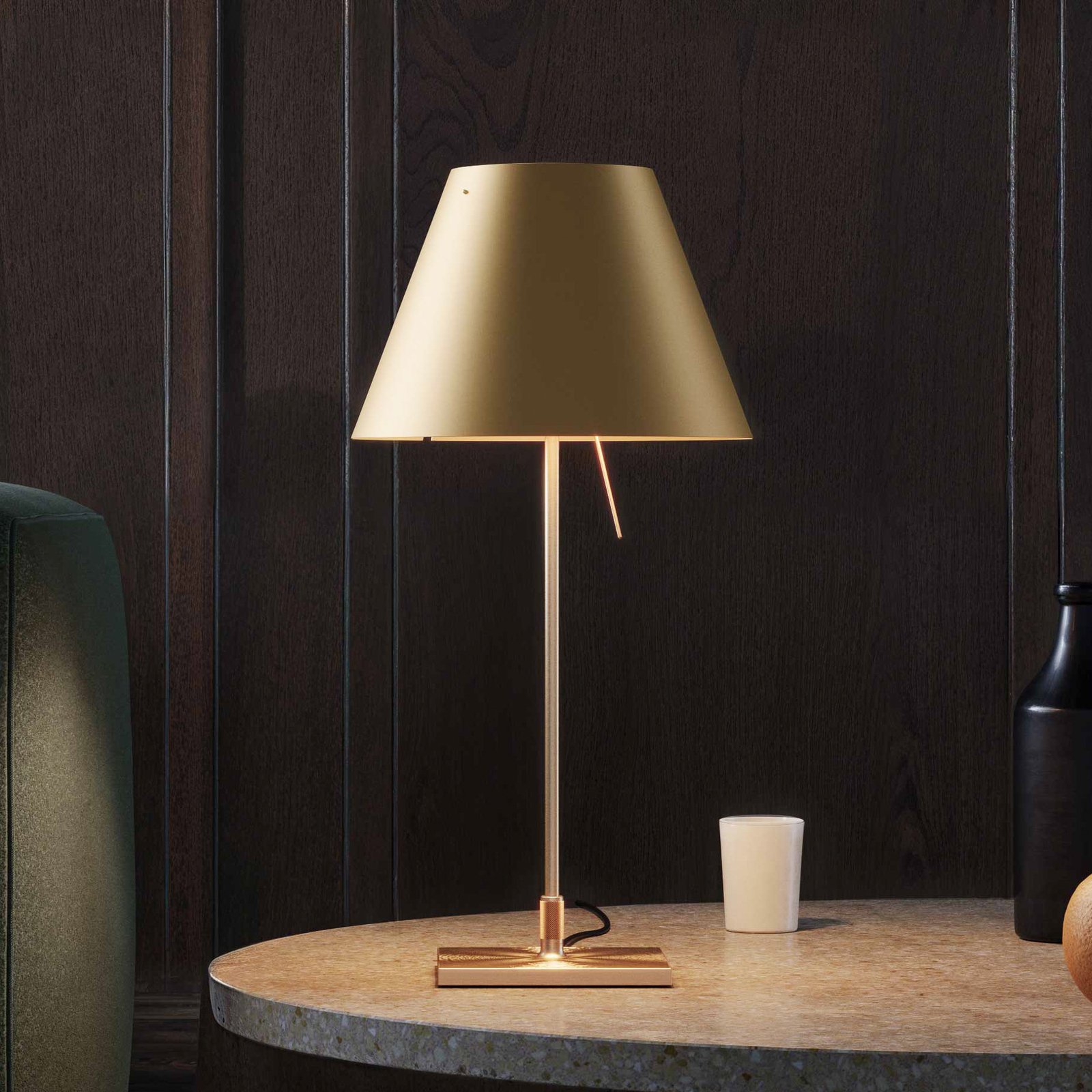 Luceplan Costanzina, table lamp gold