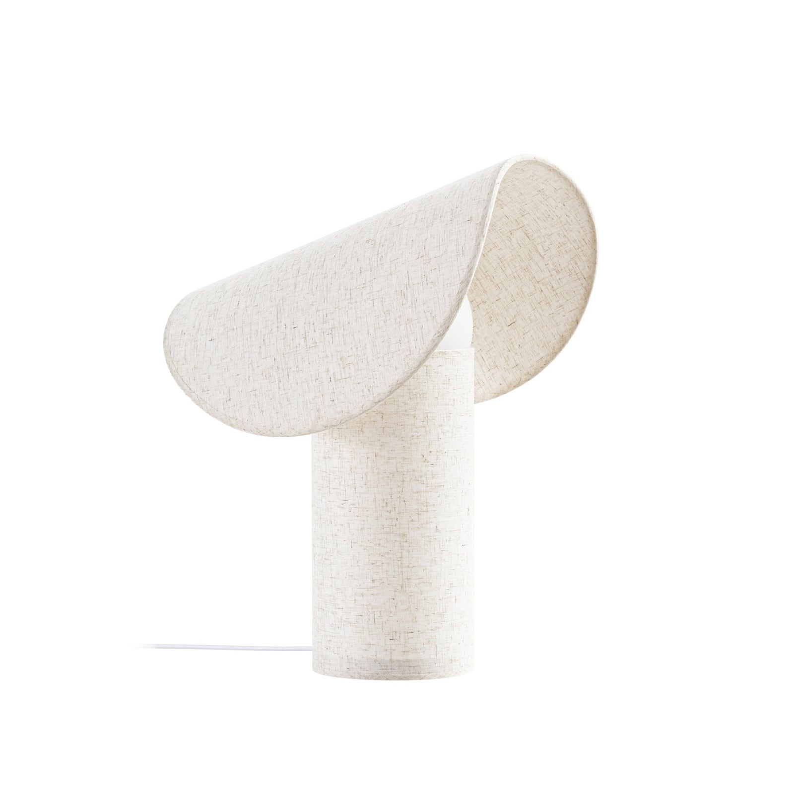 Lampa de masă cu LED Lucande Tamani, bej, 43 cm, dimabil la cald