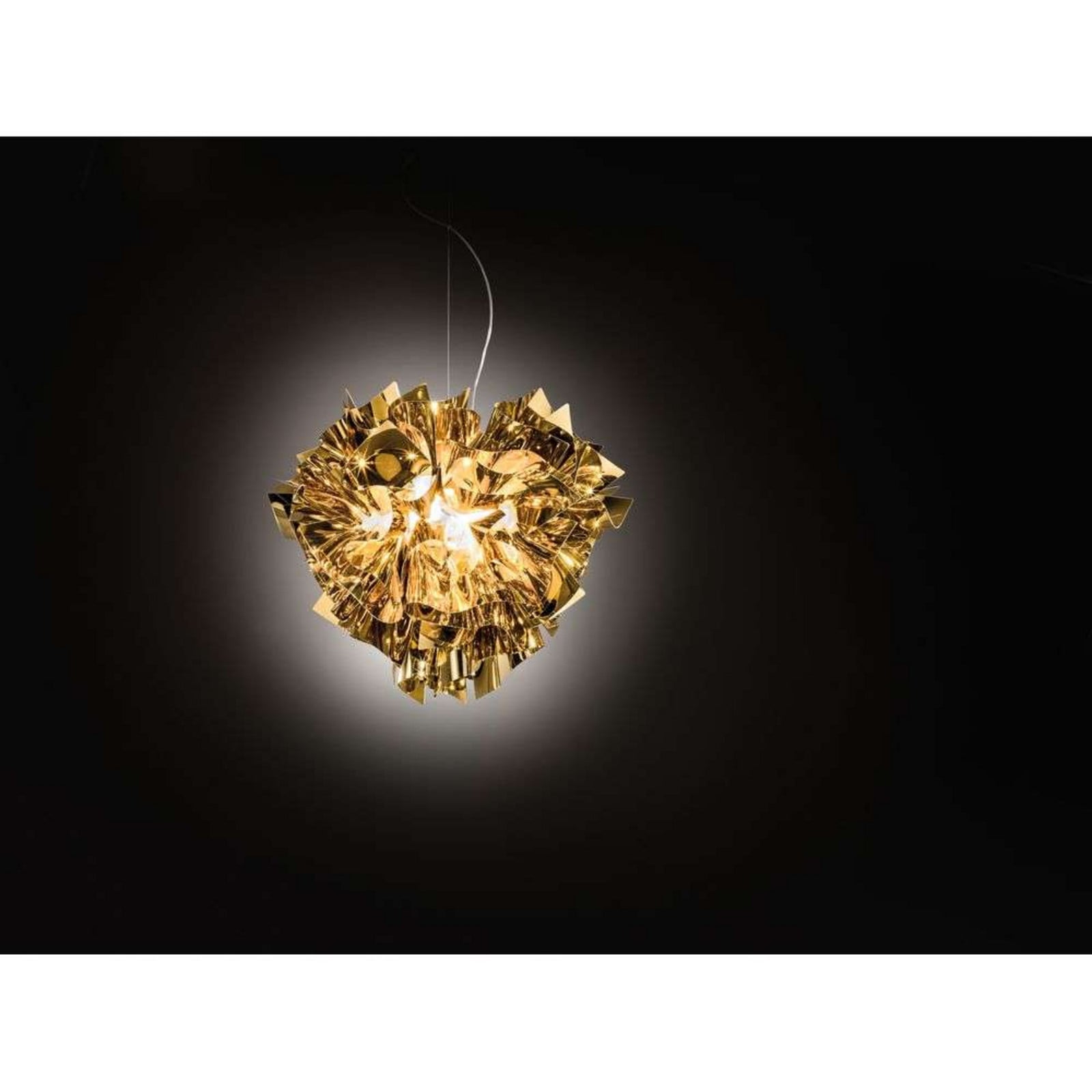 Veli Pendel L Guld Slamp - Stue - Plastik
