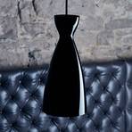Nyta Pretty long Hängelampe 3m, schwarz glänzend