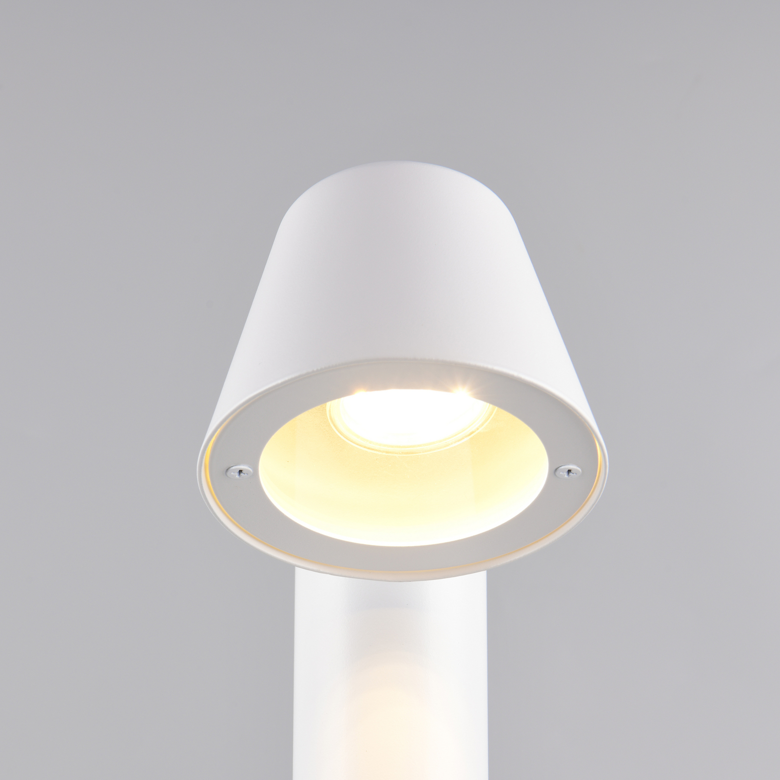 Wegelampe Beni, weiß matt, Höhe 100 cm, Metall