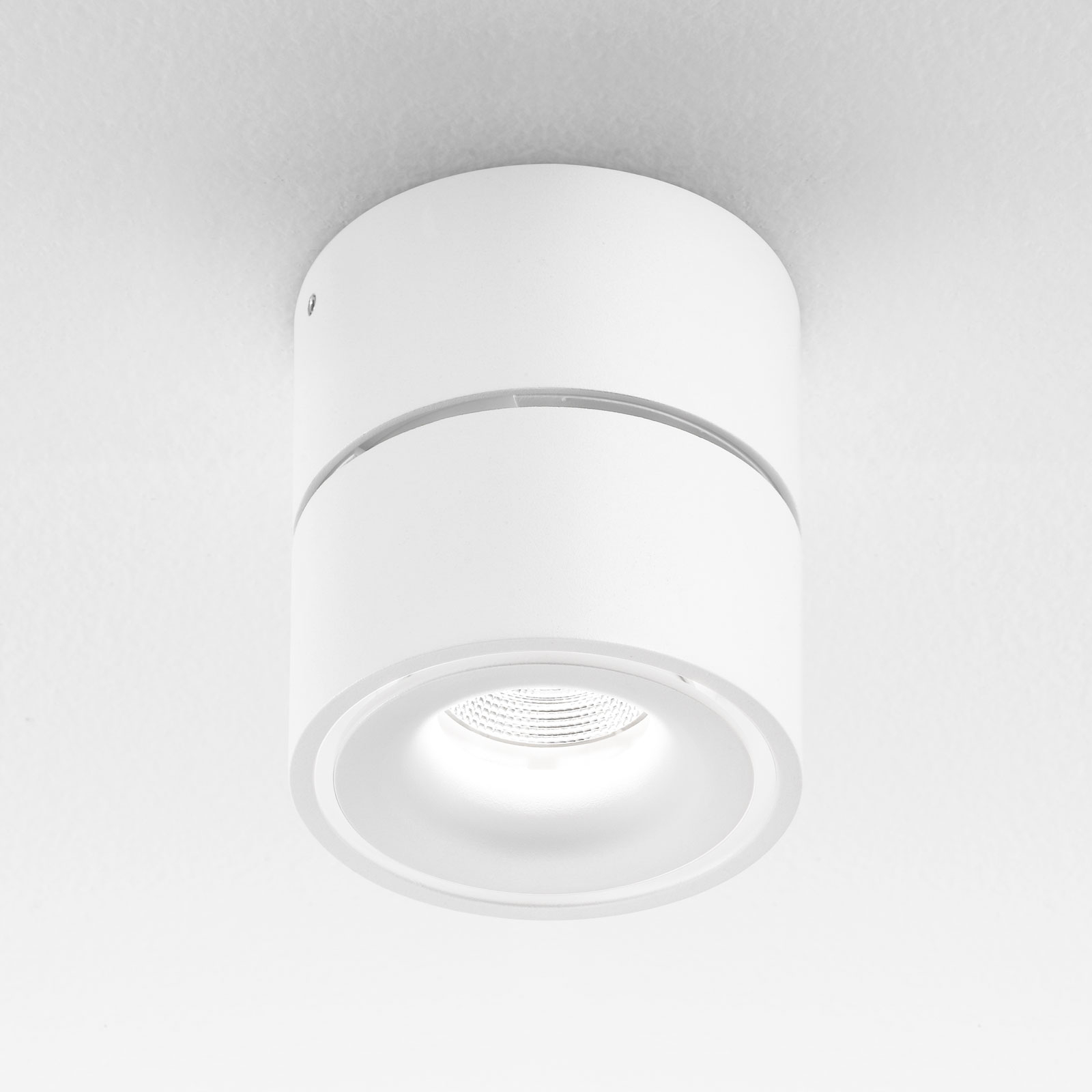 Egger Licht Clippo LED downlight, white, 3,000 K, for Workroom / Office, aluminium, 14 W, energy efficiency: A+, H: 15 cm
