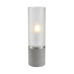 Lámpara de mesa Molo, base de hormigón vidrio esmerilado altura 40cm