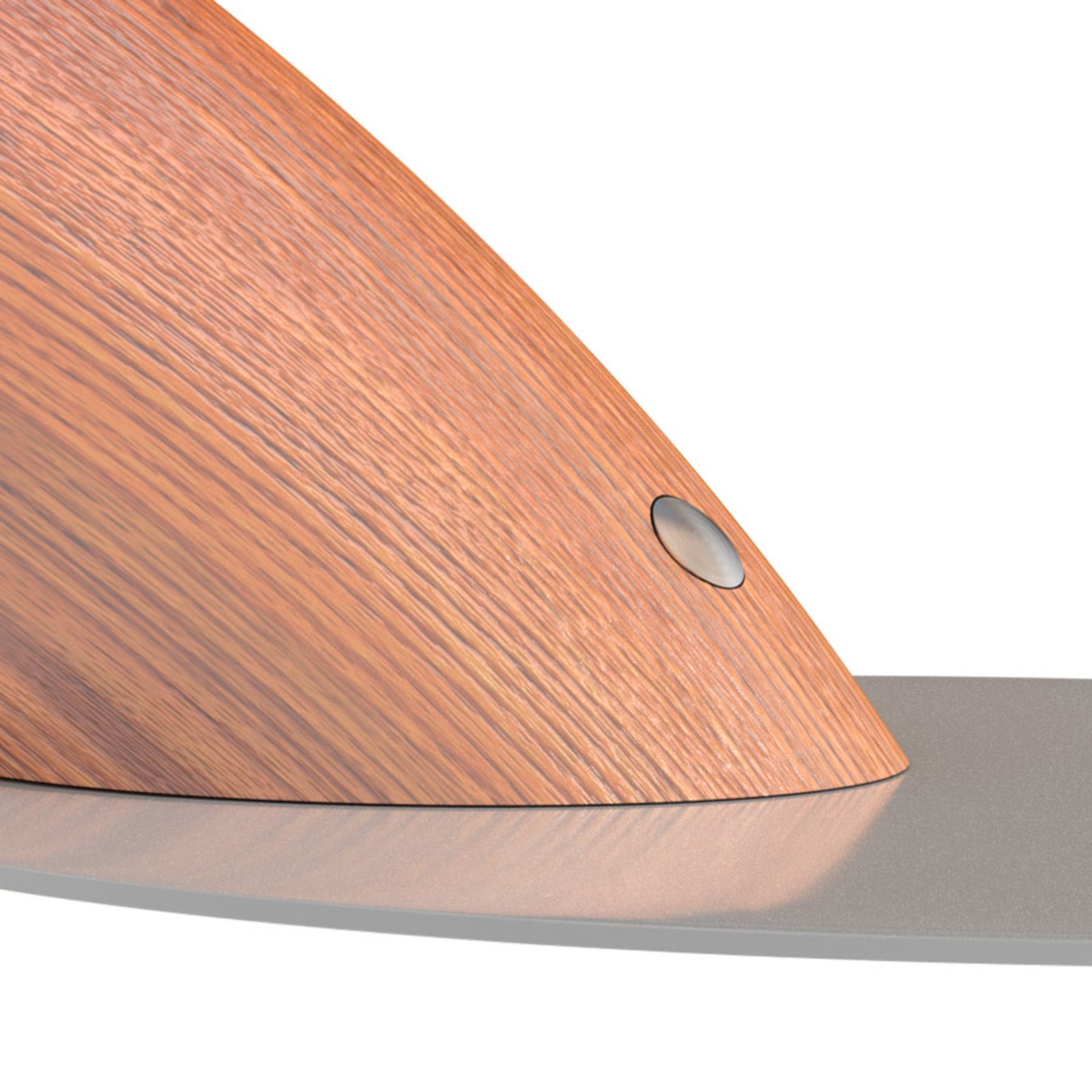 Swingo LED desk lamp with wood, grey
