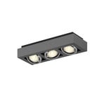 Arcchio Deckenstrahler Ronka, 50 cm, 3-flammig, grau, GU10