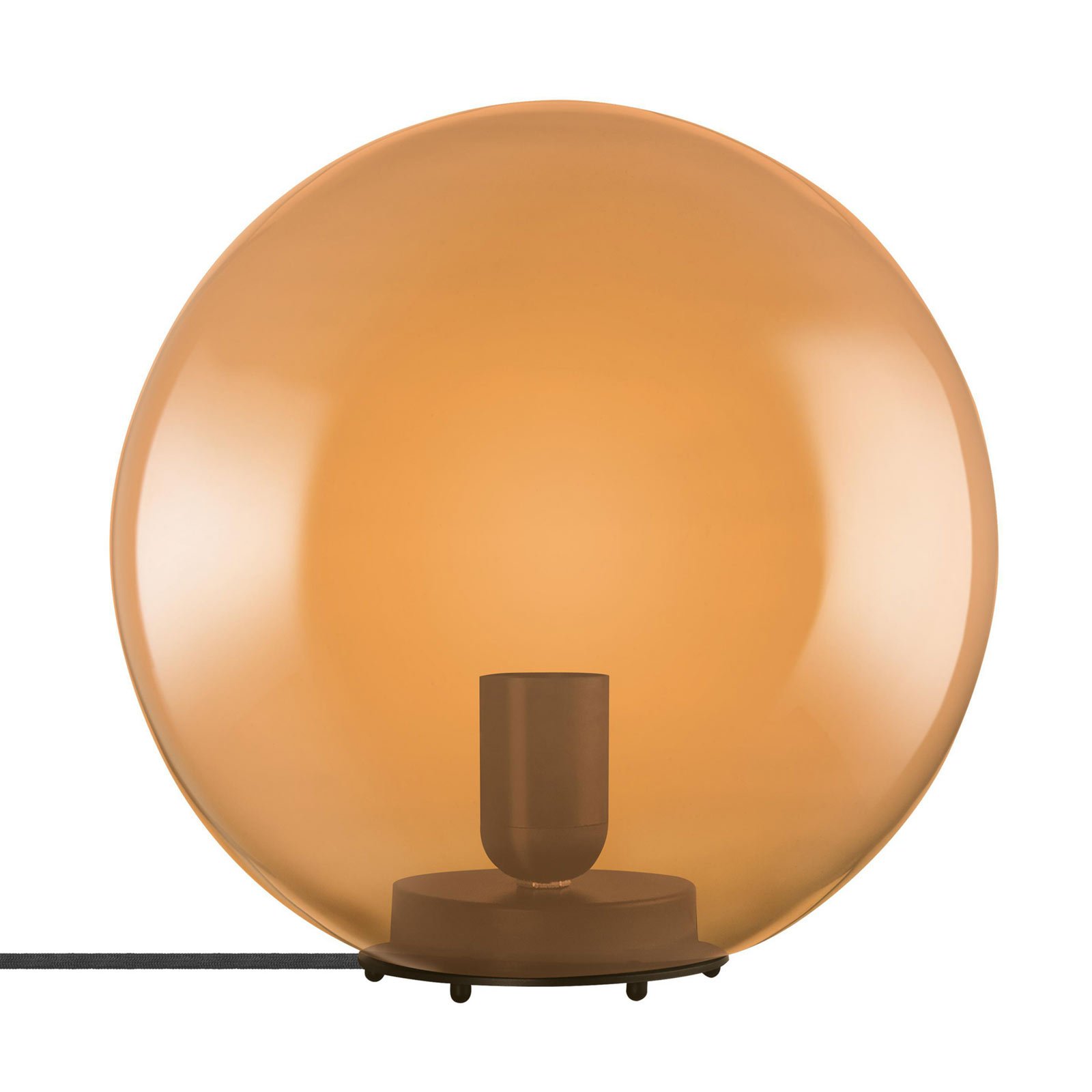 LEDVANCE Vintage 1906 Bubble table lamp, orange, for Living / Dining Room, glass, E27, 40 W, energy efficiency: A++, H: 24.5 cm