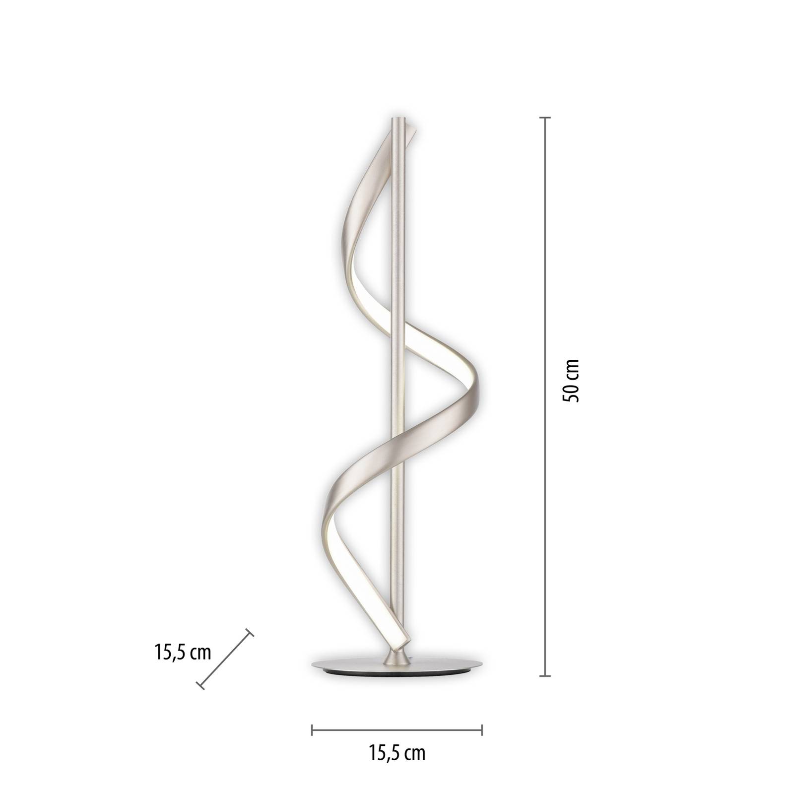 Paul Neuhaus Q-Swing LED-bordlampe stål