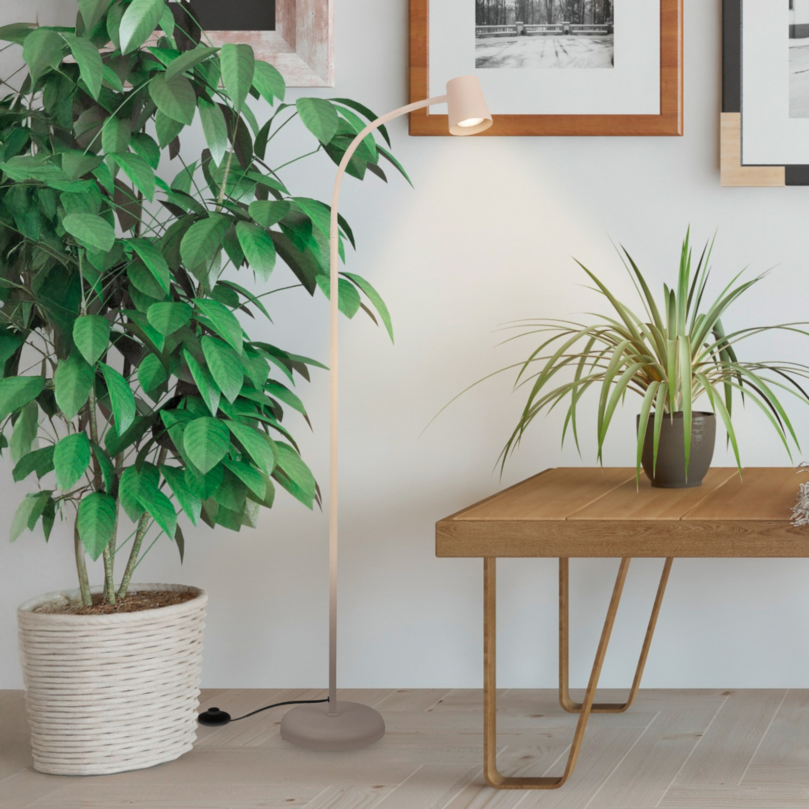 Briloner Lampadar Skriva bej reglabil metal GU10 - Camera de zi / sufragerie - Modern