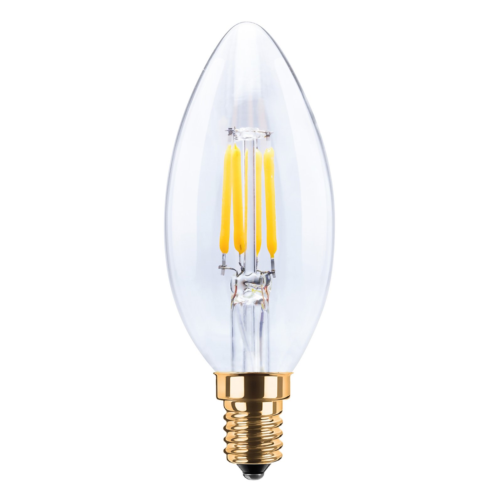 SEGULA LED-Kerzenlampe 24V E14 3W 922 Filament dim