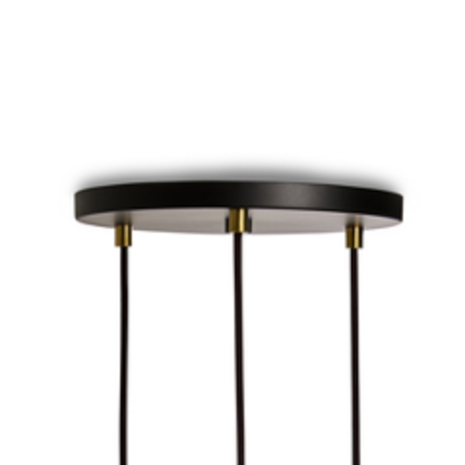 Triple Suspension Black Canopy w/Voronoi II Walnut - Tala