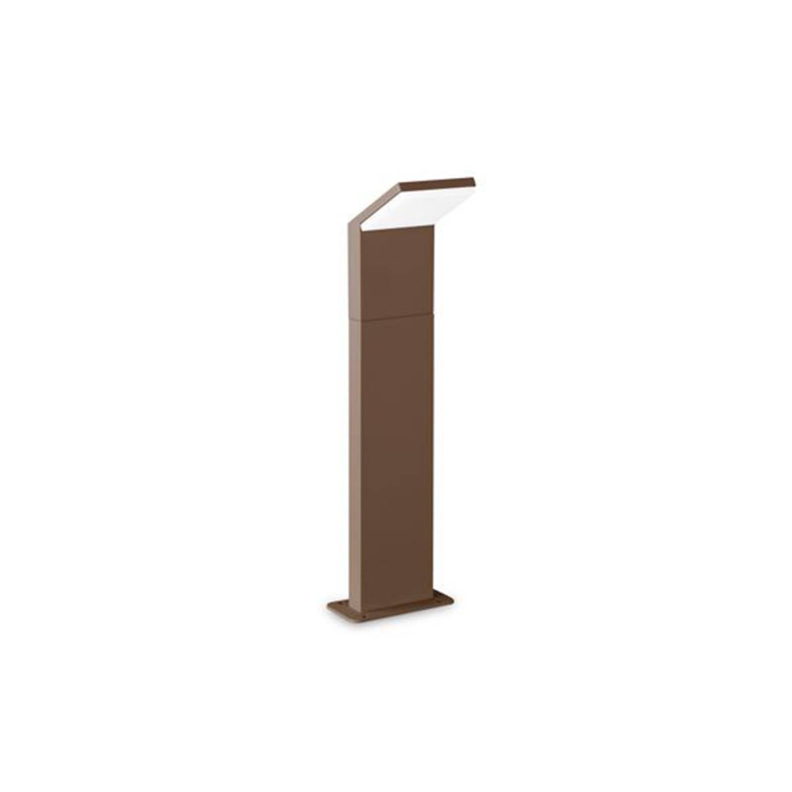 Ideal Lux LED-Wegeleuchte Style braun Höhe 50 cm Alu 3.000 K
