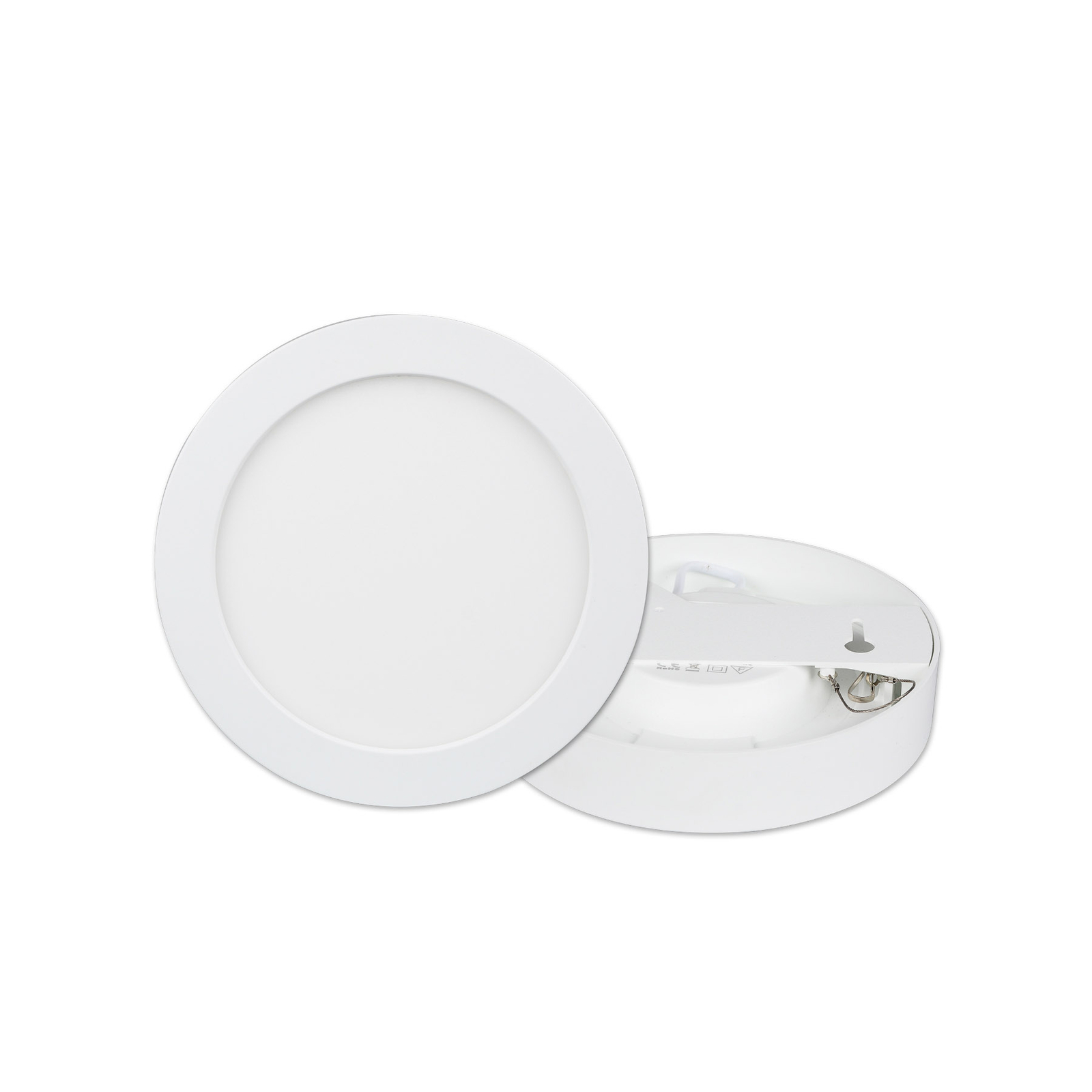 Prios Plafonnier LED Edwina, blanc, 12,2cm, 2 pièces, intensité variable