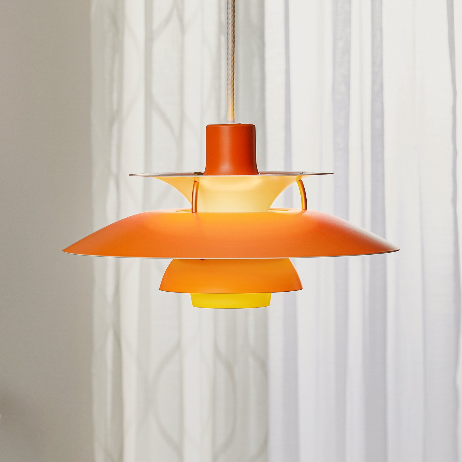 Louis Poulsen PH 5 Mini–lampa wisząca,pomarańczowa