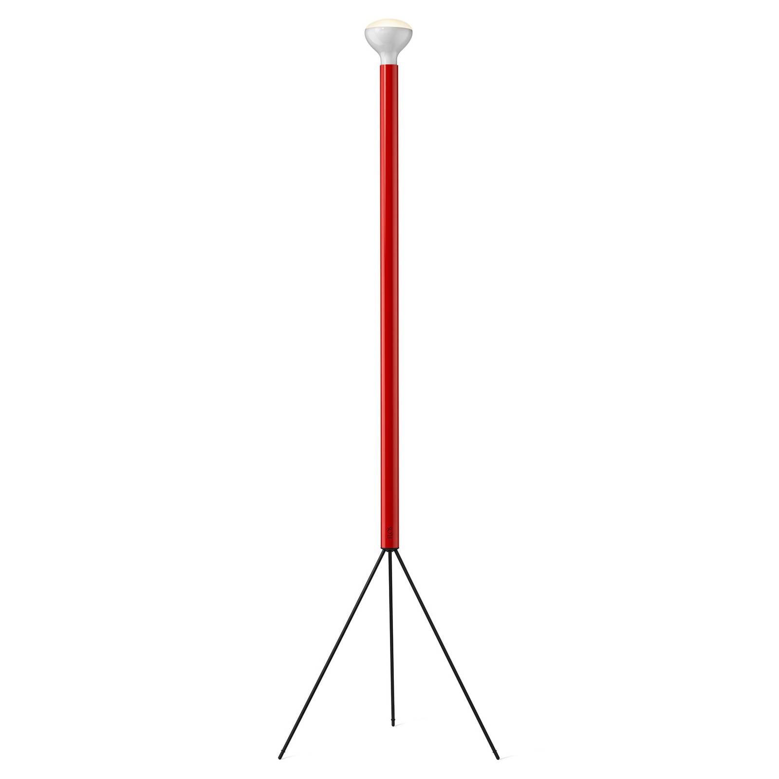 FLOS Stehleuchte Luminator, rot, Höhe 189 cm, Metall