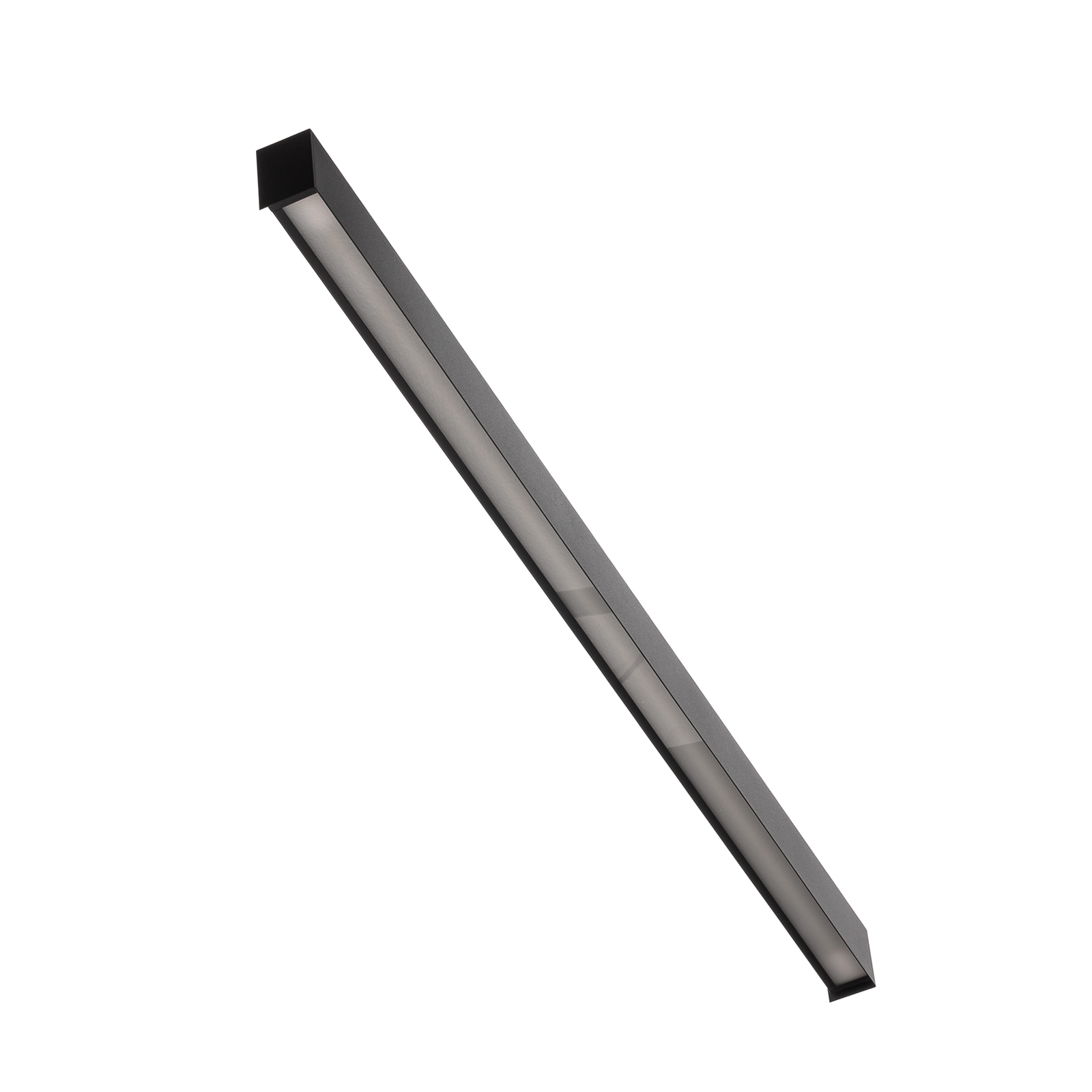 Wandleuchte Straight L, 122 cm, schwarz