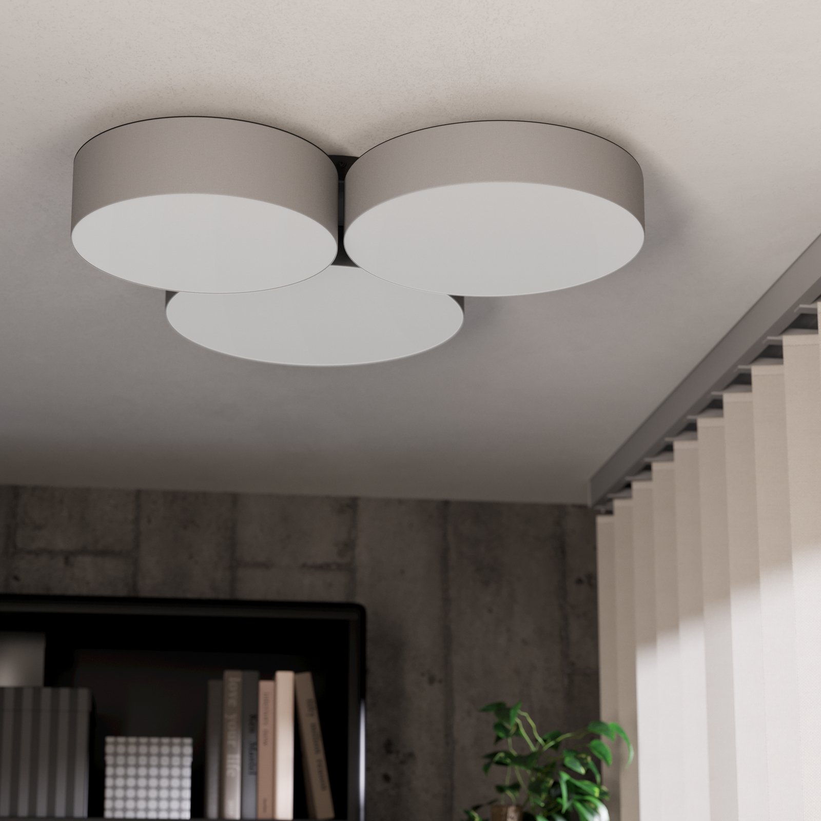 EGLO connect Smart-LED-Deckenleuchte Barbano-Z, grau