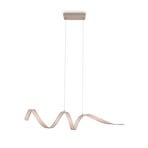 LED-Hängeleuchte Tivor, beige, Metall, 3.000 K