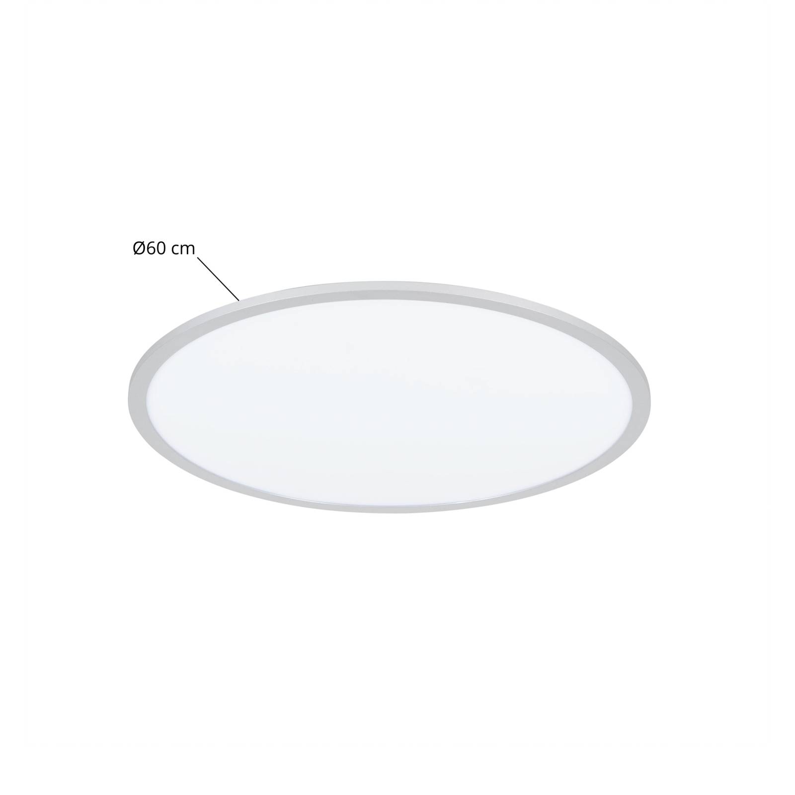 Lampa sufitowa LED Narima, 4000 K, Ø 60 cm, srebrny