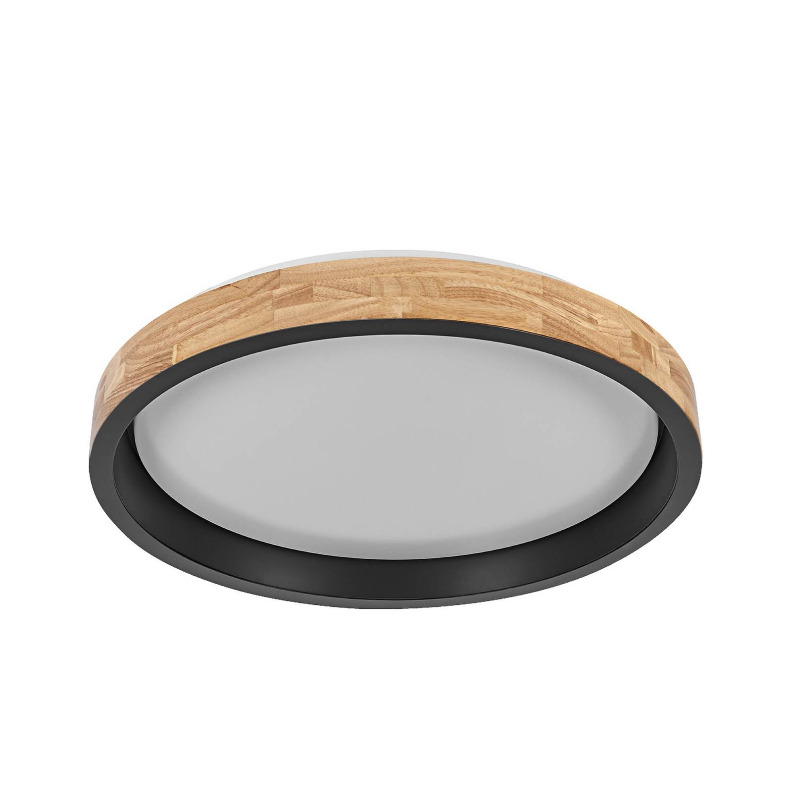 OSRAM LED-Deckenlampe ORBIS MARIANO holz/schwarz Ø 51 cm dim