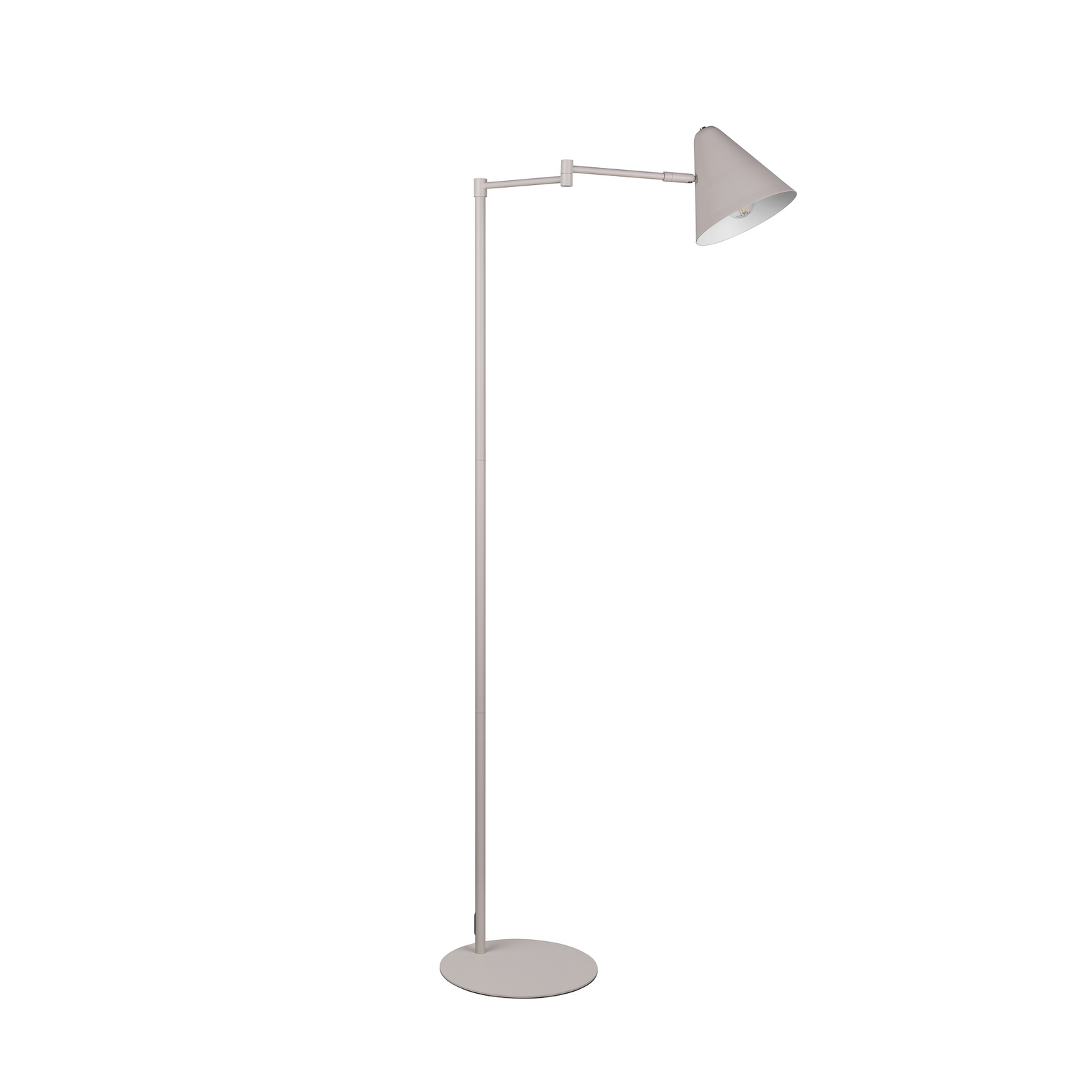 Vloerlamp Cosima, lichtgrijs, hoogte 126 cm, metaal Vloerlamp Cosima, lichtgrijs, hoogte 126 cm, metaal