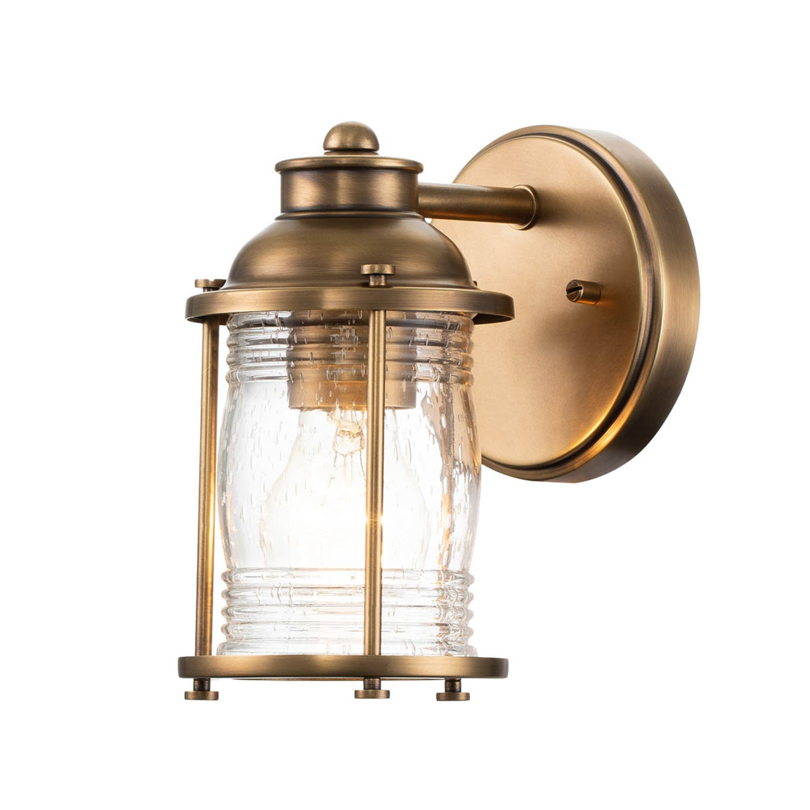 Ashland Bay bathroom wall light, one-bulb, brass