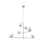 Hanging light Pure, swivelling arms, 6-bulb