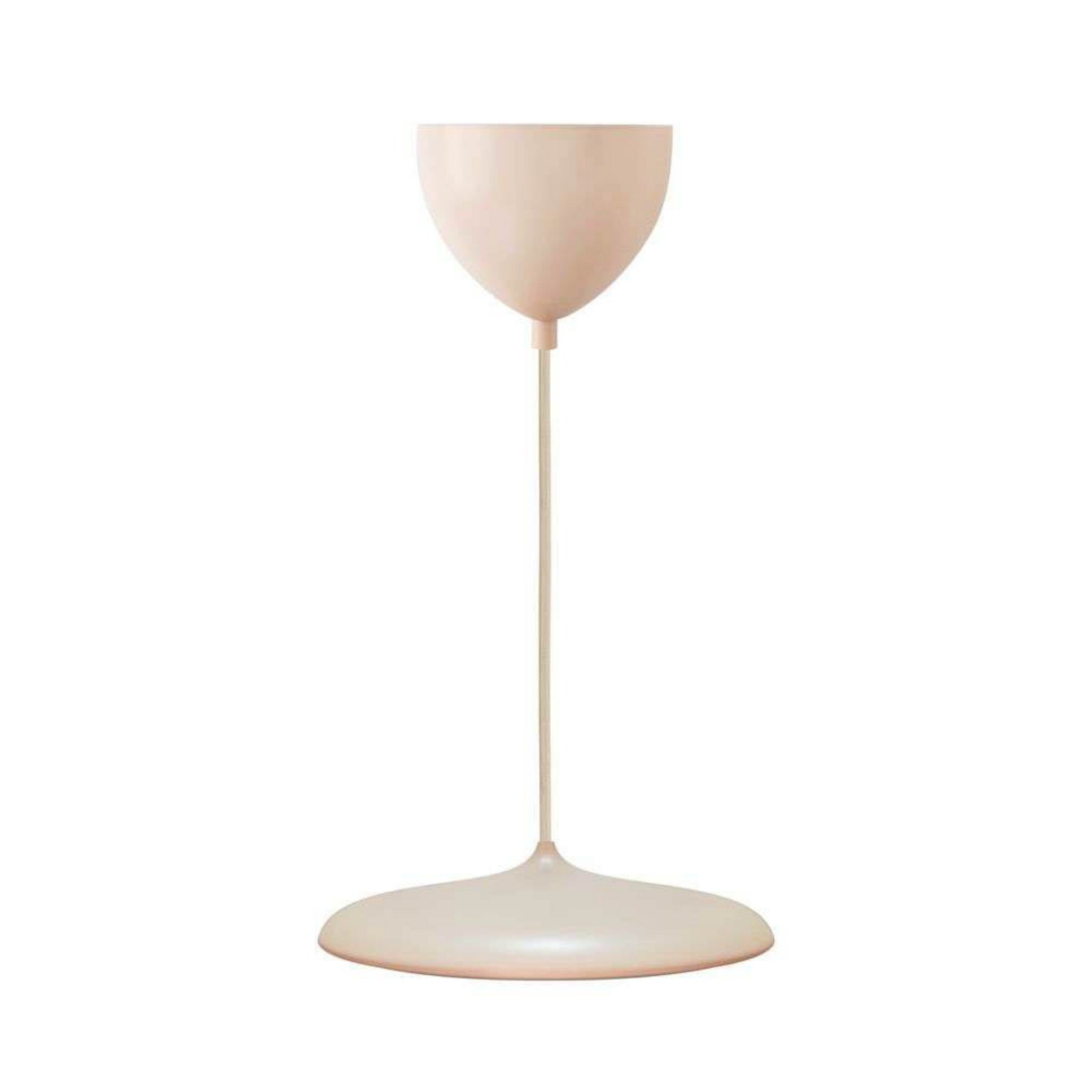 Lampă suspendată LED Artist, Ø 25 cm, roz praf, metal