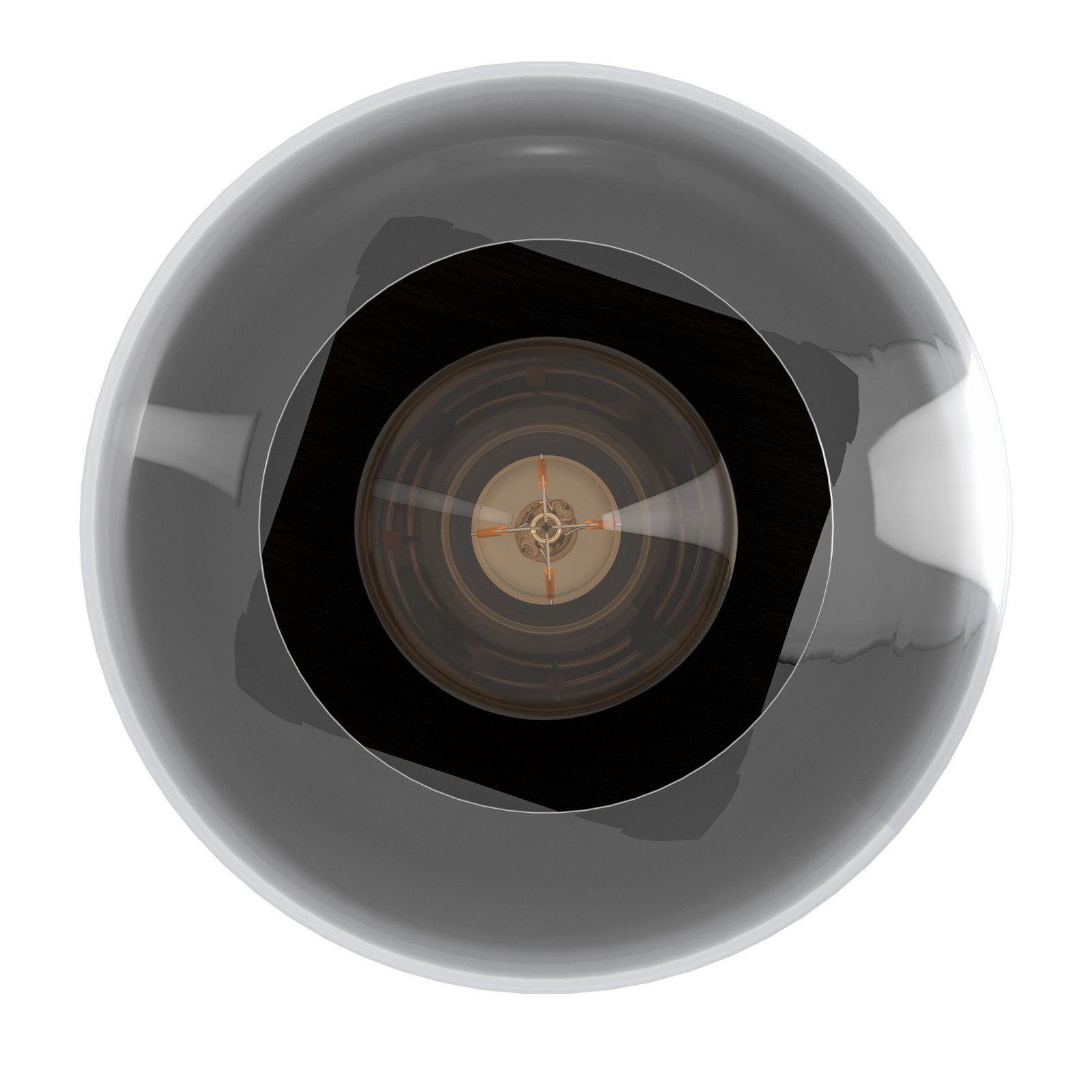 EGLO Filago taklampa 1 lampa av rökt glas