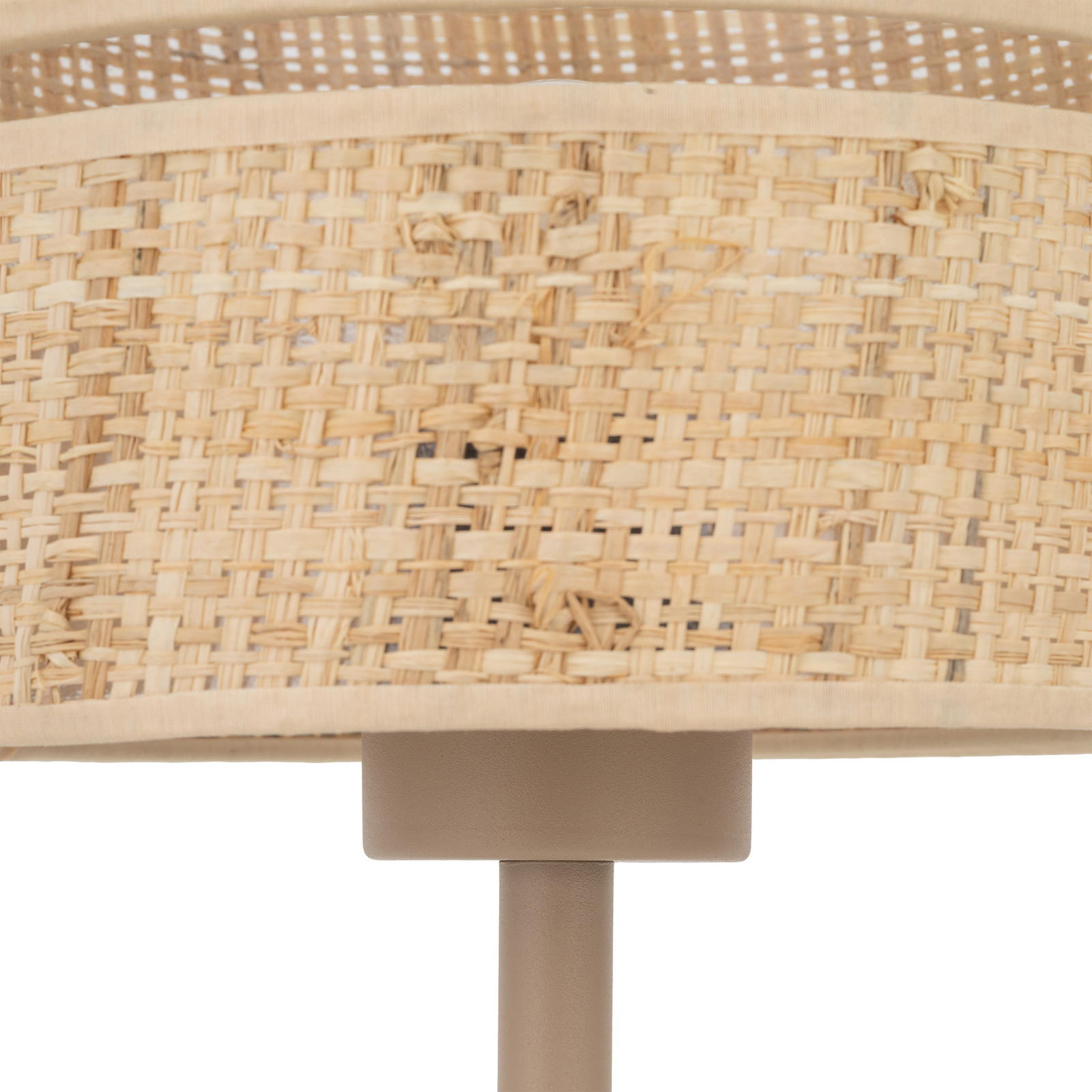 Tafellamp Calma, beige, raffia, hoogte 38 cm, E27