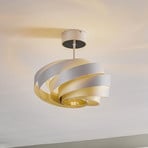 Vento plafondlamp, aluminiumkleurig, Ø 40 cm, metaal