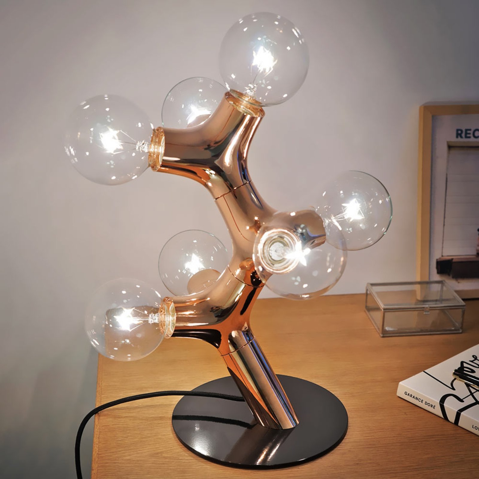 next DNA Table - Lampă de masă de design, cupru