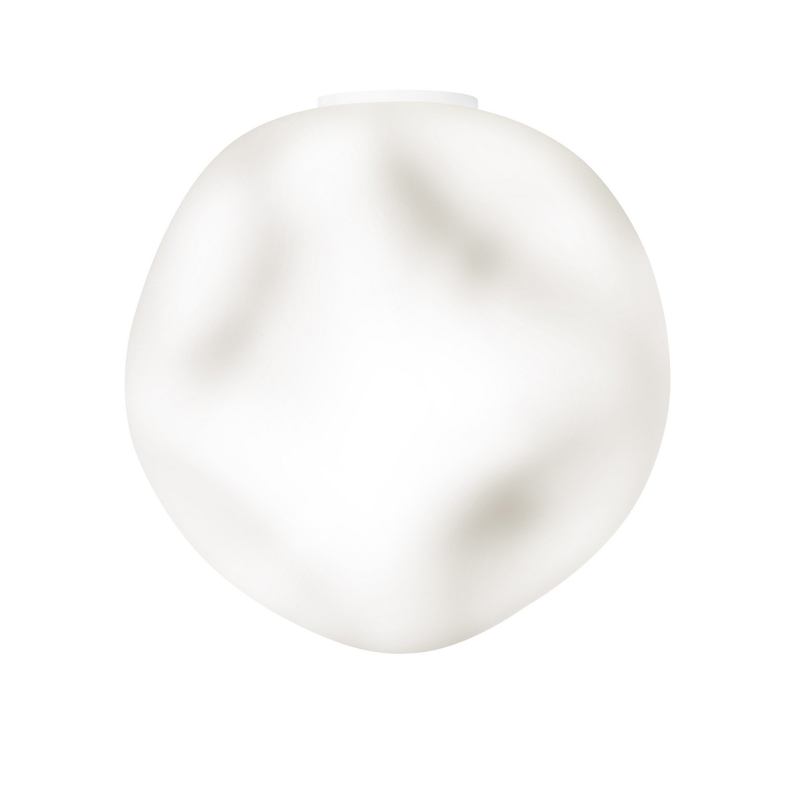 Foscarini Hoba Grande plafonieră Ø 36 cm alb sticlă - Camera de zi / sufragerie - design