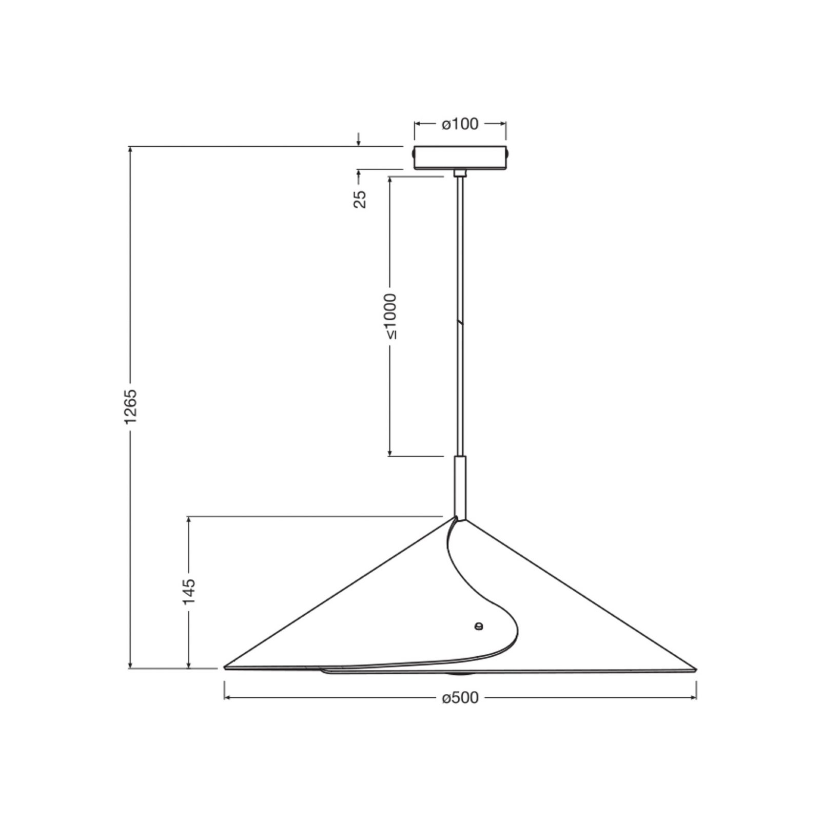 Lampada a sospensione OSRAM Decor Flip, blu, feltro, E14, regolabile