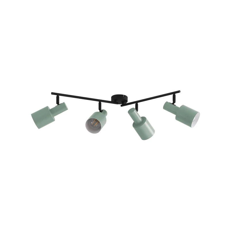 Lindby - Ovelia 4 Plafonnier Green/Black