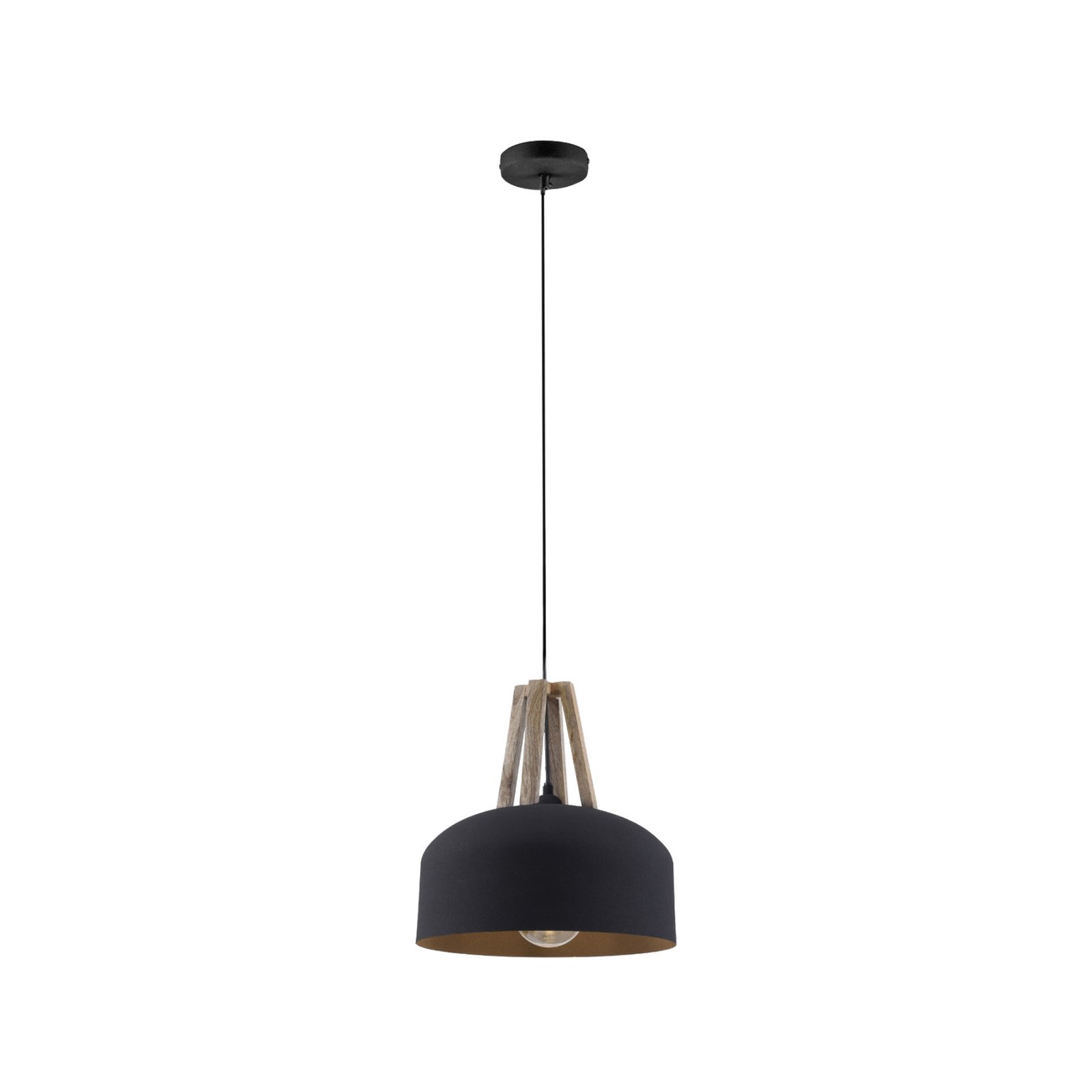 Harea pendant light with wooden element